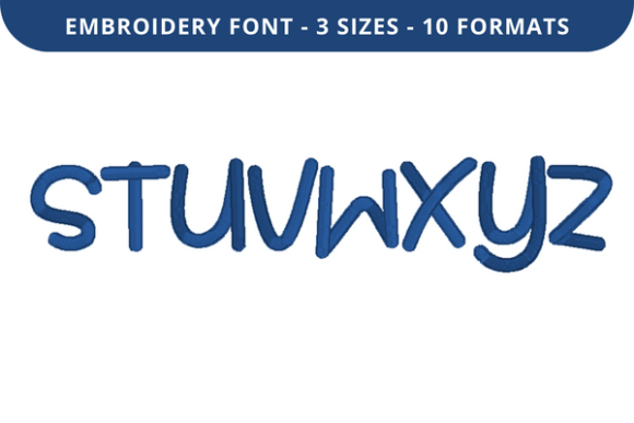 Buzzlova Font S to Z: Seasonal Embroidery Magic