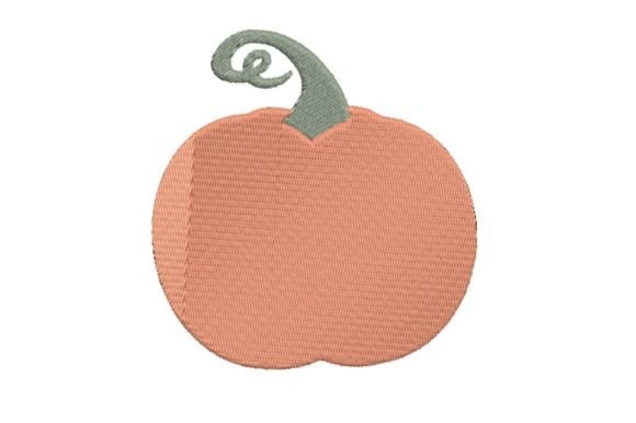 Orange Pumpkin Embroidery Design
