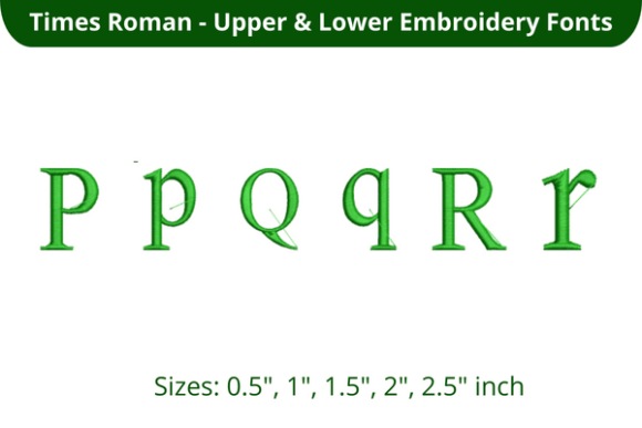 Times Roman Font PQR for Personalized Gifts